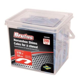 BRUTUS 1/16 in. Horseshoe Shim Tile Spacers (Pail of 200) 99800BR