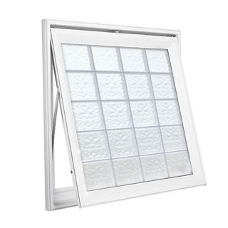 Hy Lite Design Single Vinyl Double Pane Tempered New Construction Awning Window (Rough Opening: 45.5 in x 45.5 in; Actual: 45 in x 45 in)