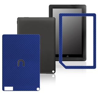 BasAcc Carbon Fiber Blue Decal Sticker for Barnes & Noble Nook HD+
