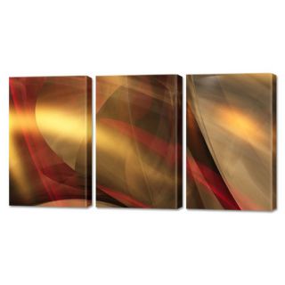 Menaul Fine Art Golden Mist Triptych by Scott J. Menaul 3 Piece