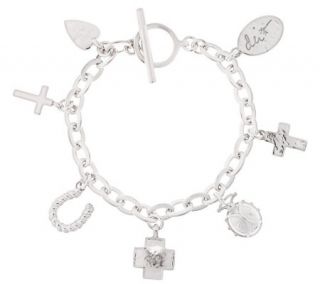 Shawns Courage Charms Sterling 6 3/4 Bracelet, 31.9g —