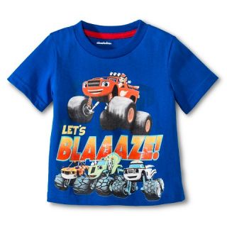 Blaze and the Monster Machines Toddler Boys Lets Blaze! Tee   Royal