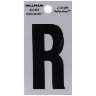 The Hillman Group 2 in. Vinyl Reflective Letter R 839354