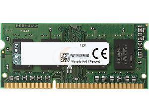 Kingston 2GB 204 Pin DDR3 SO DIMM DDR3L 1333 (PC3L 10600) Laptop Memory Model KVR13LS9S6/2