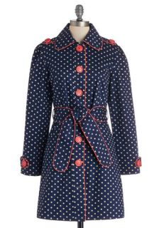 Darling and Dotted Coat  Mod Retro Vintage Coats