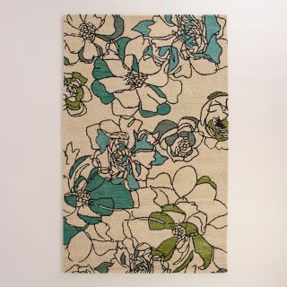 Boulevard Floral Tufted Wool Area Rug