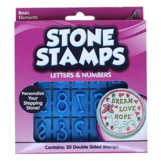WM Kids Craft Stone Stamps, Letters and Numbers