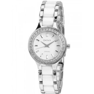 DKNY Womens NY8139 Chambers Stainless Steel and Ceramic Watch