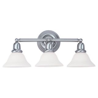 Lemont 4 light Antique Brushed Nickel Wall/Bath Vanity with White