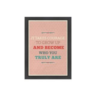Americanflat Courage Framed Textual Art
