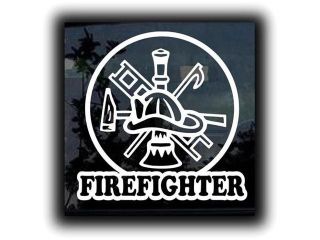 Firefighter Crest Custom Decals 5 Inch