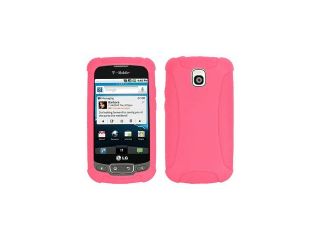 Amzer Silicone Skin Jelly Case   Baby Pink For LG Thrive,LG Phoenix
