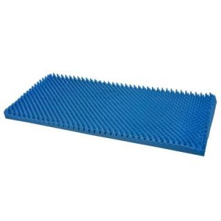 Duro Med 33 in. x 72 in. x 1.75 in. Convoluted Bed Pad in Blue 552 8003 0000