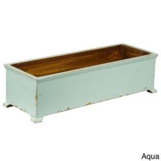 French Planter with arched Legs Aqua