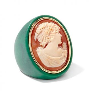AMEDEO "My Lexington Avenue" 25mm Cameo Resin Ring   7634950