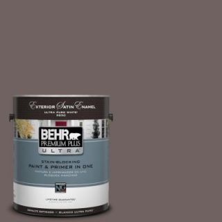 BEHR Premium Plus Ultra 1 gal. #N140 6 Wright Brown Satin Enamel Exterior Paint 985301