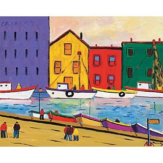 GreenBox Art The Wharf by Robert Kennedy Painting Print on Wrapped Canvas; 24 H x 30 W x 1.5 D