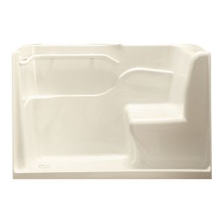 American Standard Cream Acrylic One Piece Shower with Integrated Seat (Common: 30 in x 60 in; Actual: 38 in x 30 in x 60 in)