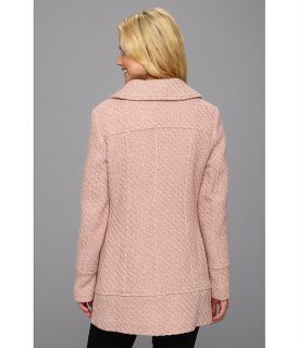 jessica simpson double breasted asymmetrical button closure coat rose