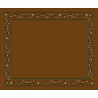 Milliken Chatsworth Rectangular Brown Floral Tufted Area Rug (Common: 10 ft x 13 ft; Actual: 10.75 ft x 13.16 ft)