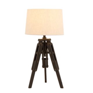 Espresso Wood Tripod Table Lamp   17563265   Shopping