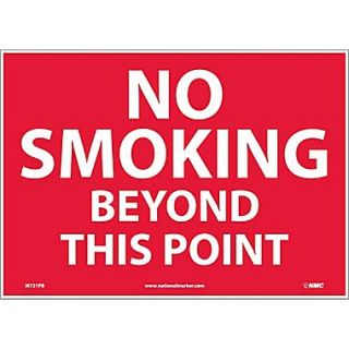 No Smoking Beyond This Point, 10X14, Adhesive Vinyl