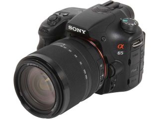 SONY alpha SLT A65VM Black 24.3 MP DSLR Camera with 18 135mm Lens