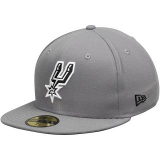 New Era San Antonio Spurs Gray/Black 59FIFTY Fitted Hat