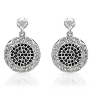 Earrings with 1.37ct TW Cubic Zirconia in .925 Sterling Silver