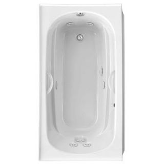 Aquatic Santa Clara 5 ft. Right Drain Acrylic Whirlpool Tub with Heater in White 826644420550