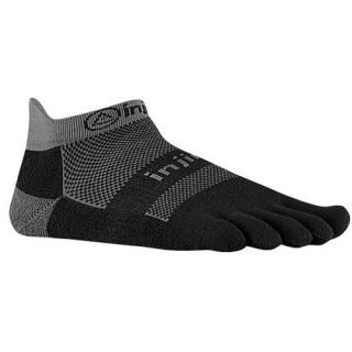 Injinji Midweight No Show Toe Socks   Running   Accessories   Black/Grey
