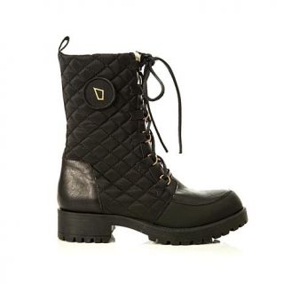 Matt Bernson "Ketchum" Quilted Fabric and Leather Boot with Faux Shearling Lini   7925258