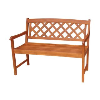 International Concepts 24.6 in W x 45.6 in L Natural Patio Bench
