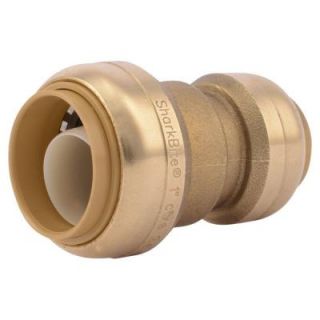 SharkBite 1 in. x 3/4 in. Brass Push to Connect Reducer Coupling U060LFA