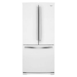 Whirlpool 30 in. W 19.7 cu. ft. French Door Refrigerator in White Ice WRF560SMYH
