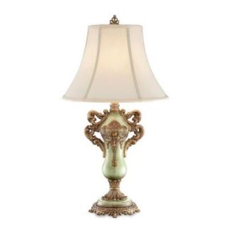 OK LIGHTING 30 in. Antique Brass Firuze Table Lamp DISCONTINUED OK 4205T