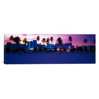 iCanvas Panoramic Ocean Drive Miami Beach, Florida Photographic Print