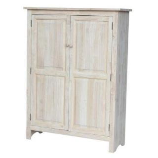 International Concepts 51 in. H Solid Wood Pantry in Unfinished Wood CU 167
