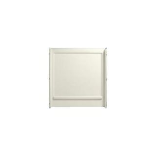 STERLING Advantage 1 1/4 in. x 63 5/16 in. x 65 1/4 in. 1 piece Direct to Stud Seated Shower Back Wall in Biscuit 62062106 96