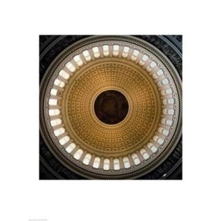Architectural details of the cupola of the rotunda of a government building, Capitol Building, Washington DC, USA Poster Print (18 x 24)