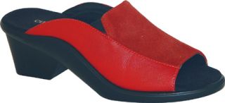Womens Curvetures Joni 613   Red Nappa/Suede