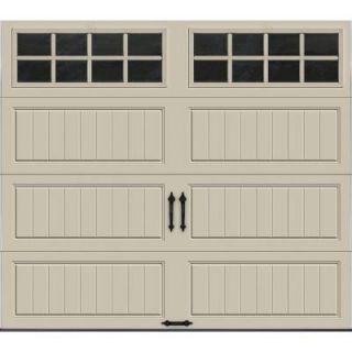 Clopay Gallery Collection 8 ft. x 7 ft. 6.5 R Value Insulated Desert Tan Garage Door with SQ24 Window GR1LP_RT_SQ24