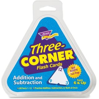 TRENDition/Subtraction Three Corner Flash Cards (2 Packs of 48