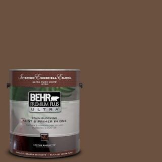 BEHR Premium Plus Ultra 1 gal. #S H 700 Burley Wood Eggshell Enamel Interior Paint 275301