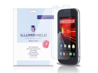 ZTE Concord II Screen Protector [2 Pack], iLLumiShield   (HD) Blue Light UV Filter / Premium Clear Film / Anti Fingerprint / Anti Bubble Shield   Lifetime Warranty