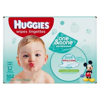 Done® Refreshing Baby Wipes, Refill   552 Count