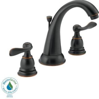 Delta Windemere 8 in. Widespread 2 Handle Bathroom Faucet in Oil Rubbed Bronze B3596LF OB