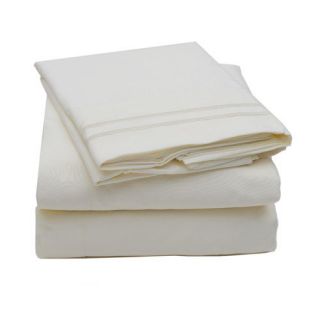 Sweet Home Collection Madame Marie 1500 Thread Count Polyester Microfiber Sheet Set