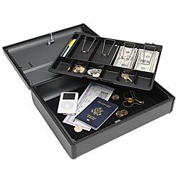 STEELMASTER Elite Security Case 10 Compartments Charcoal Gray