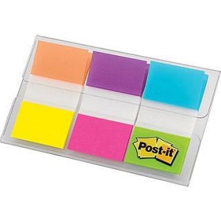 Post it 1 Flags, Alternating Electric Glow Colors, 60 Flags/On the Go Dispenser (680 EG ALT)
